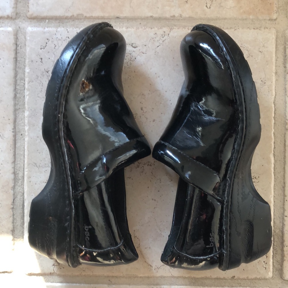 B.o.C Glossy Black Clogs Shoes size 9